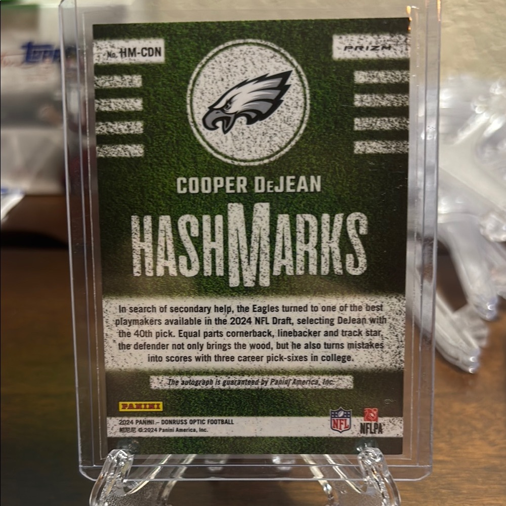 2024 Cooper DeJean Hashmarks Rookie Auto!! (Check description) - Picture 2 of 2